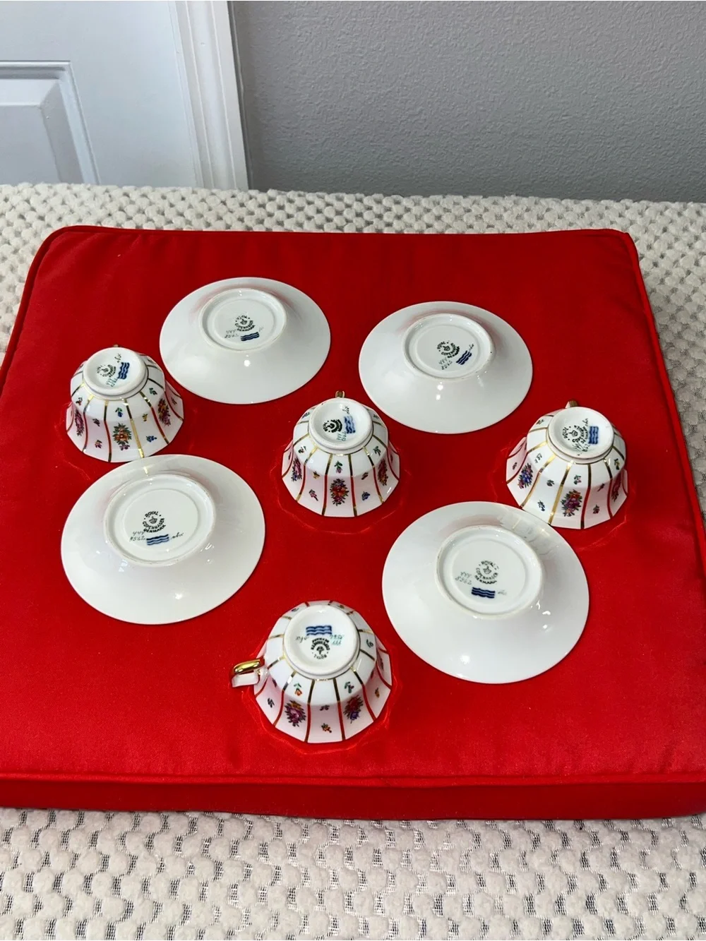 vintage cup and saucer set in this specific Royal Copenhagen 